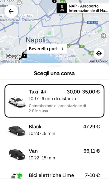 uber napoli 